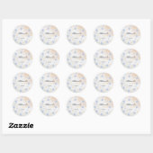Persoonlijke Aqeeqah Ster Sticker – Naam & Datum (Vel)