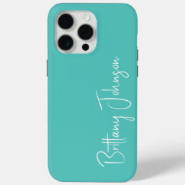 Persoonlijke Aqua iPhone 15 Pro Max Hoesje