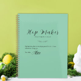 Persoonlijke Aqua Paashaas Planner - Hop Maker