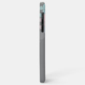 Persoonlijke Aqua Roze Grijs Midcentury Kunst Case-Mate iPhone Case (Achterkant/links)