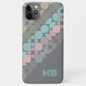 Persoonlijke Aqua Roze Grijs Midcentury Kunst Case-Mate iPhone Case (Achterkant)