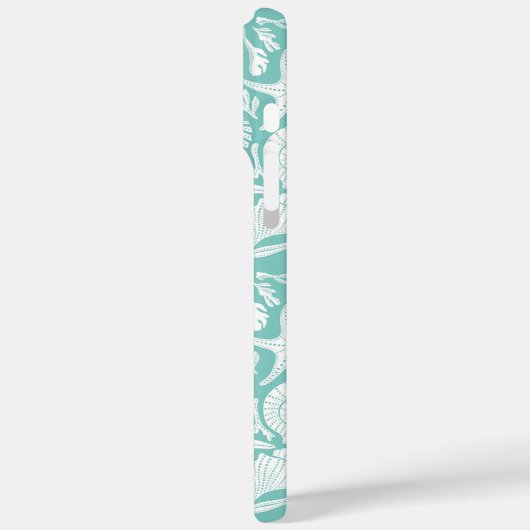 Persoonlijke Aqua Schelpen Case-Mate iPhone Case (Achterkant / Links)