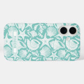 Persoonlijke Aqua Shells Case-Mate iPhone Case (Achterkant (horizontaal))