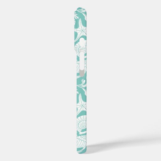 Persoonlijke Aqua Shells Case-Mate iPhone Case (Achterkant / Links)