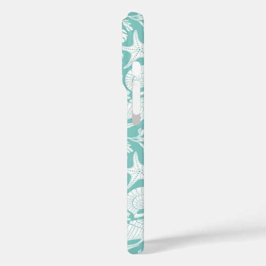Persoonlijke Aqua Shells Case-Mate iPhone Case (Achterkant / Links)