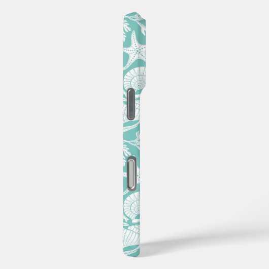 Persoonlijke Aqua Shells Case-Mate iPhone Case (Achterkant / Rechts)