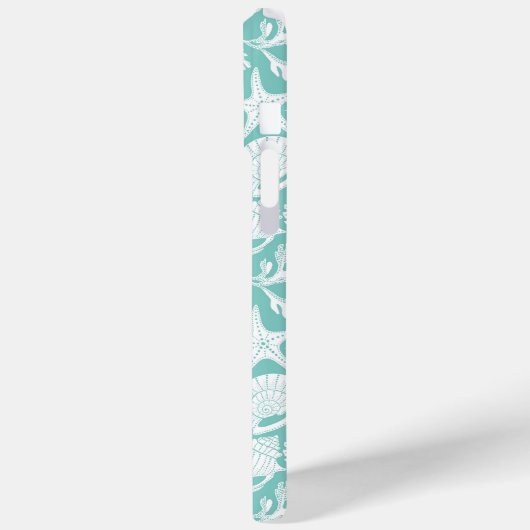 Persoonlijke Aqua Shells Case-Mate iPhone Hoes (Achterkant / Links)