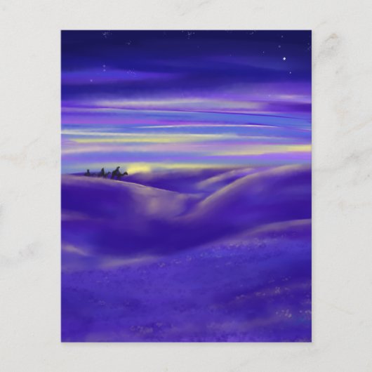 Persoonlijke Aquarel Drie Wijzen Kerstmis (Voorkant)