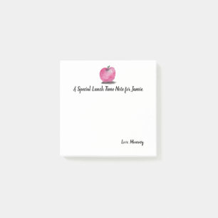 Persoonlijke aquarel schoolnotitie van mama voor a post-it® notes