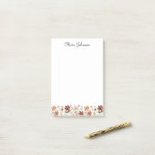 Persoonlijke Aquarel Vintage Wilde Bloemenwei Post-it® Notes (Op bureau)