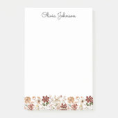 Persoonlijke Aquarel Vintage Wilde Bloemenwei Post-it® Notes (Voorkant)