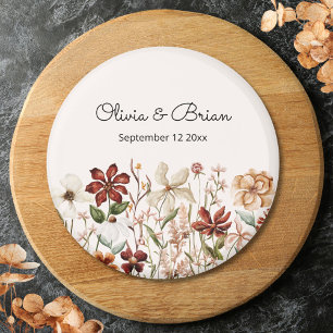 Persoonlijke Aquarel Vintage Wilde Bloemenweide Magneet