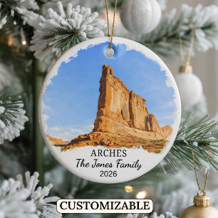 Persoonlijke Arches National Park decoratie, Utah Keramisch Ornament