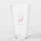 Persoonlijke Argentijnse Rode LOVE Vlag Glas (Achterkant)