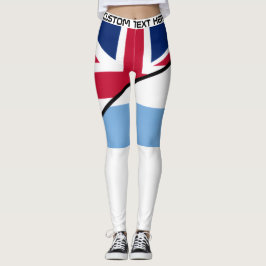 Persoonlijke Argentina Engeland Voetbal Leggings