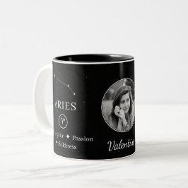 Persoonlijke Aries Zodiac Sterrenbeeld Koffiemok Tweekleurige Koffiemok