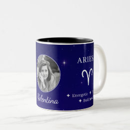 Persoonlijke Aries Zodiac Symbool Eigenschappen Ko Tweekleurige Koffiemok