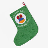 Persoonlijke Armeense Vlag Engel Kerst Grote Kerstsok (Achterkant (Hangend))