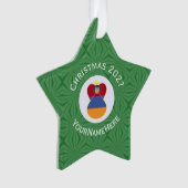 Persoonlijke Armeense Vlag Kerstengel Ornament (voorkant)