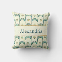 Persoonlijke Art Deco Turquoise & Goud Geometrisch