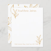 Persoonlijke artikelen voor gouden en witte ovale  (Voorkant / Achterkant)