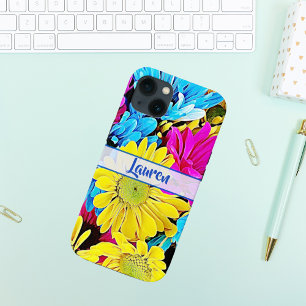 Persoonlijke Artistieke Bloemnaam Daisy iPhone 13 Hoesje