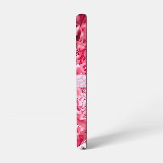 Persoonlijke Artsy Roze Roos Naam Samsung Galaxy Hoesje (Linkerkant)