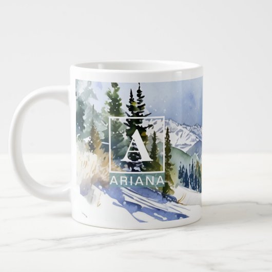 Persoonlijke Aspen Colorado Aquarel Mok (Links)
