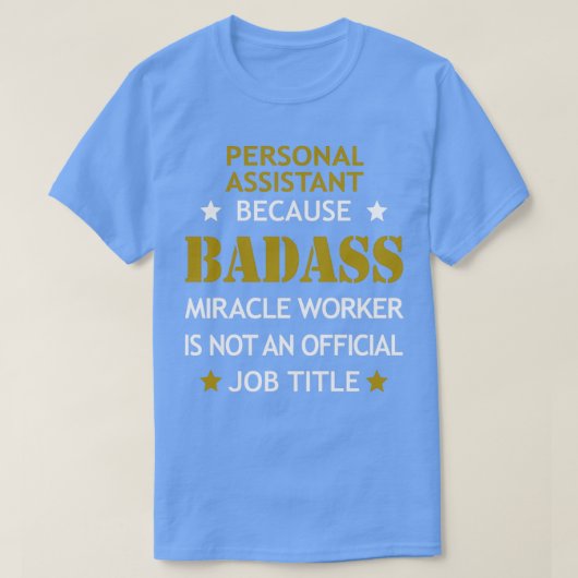 Persoonlijke assistent Badass Birthday Funny Kerst T-shirt (Design voorkant)