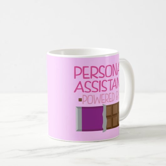 Persoonlijke assistent-chocoladecadeautje voor haa koffiemok (Voorkant rechts)