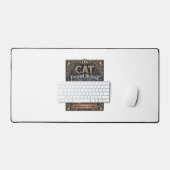 Persoonlijke assistent kat Grappige eigenaar kat H Bureaumat (Keyboard & Muis)