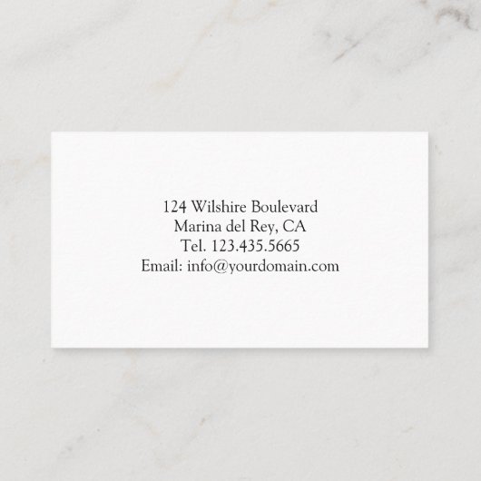 Persoonlijke assistent virtuele assistent visitekaartje (Achterkant)