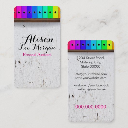 Persoonlijke assistent - virtuele assistent visitekaartje (Voorkant / Achterkant)