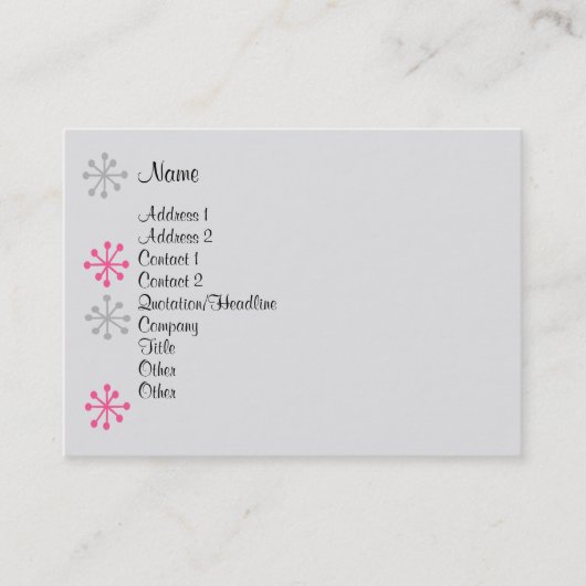 Persoonlijke assistent visitekaartje (Voorkant)