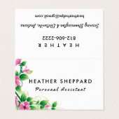 Persoonlijke assistent-Visitekaartjes Gezondheidss Visitekaartje (Buitenkant ongevouwen)