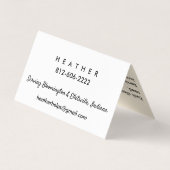 Persoonlijke assistent-Visitekaartjes Gezondheidss Visitekaartje (Achterkant)