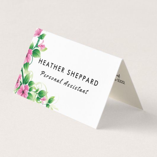 Persoonlijke assistent-Visitekaartjes Gezondheidss Visitekaartje (Voorkant)