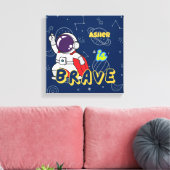 Persoonlijke Astronaut Affirmatie Deco | Dapper Canvas Afdruk (Insitu (Woonkamer))