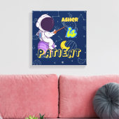 Persoonlijke Astronaut Affirmatie Deco | Geduldig Canvas Afdruk (Insitu (Woonkamer))