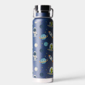 Persoonlijke astronaut buitenaards ruimteschip rui waterfles (Achterkant)