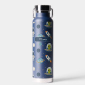 Persoonlijke astronaut buitenaards ruimteschip rui waterfles (Voorkant)