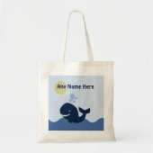 Persoonlijke ate hoy maate/walvis/zeilboot Canvas  Tote Bag (Voorkant)