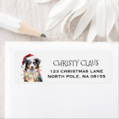 Persoonlijke Australian Shepherd Kerstmis Etiket (Insitu)
