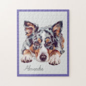 Persoonlijke Australian Shepherd legpuzzel (Verticaal)