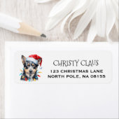 Persoonlijke Australische Cattle Dog Kerstmis Etiket (Insitu)