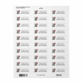 Persoonlijke Australische Cattle Dog Kerstmis Etiket (Full Sheet)