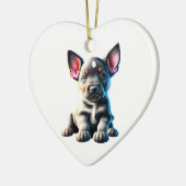 Persoonlijke Australische Cattle Dog Puppy Keramisch Ornament (Links)