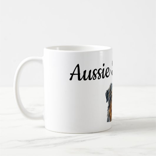Persoonlijke Australische Herder Mok Wrap – Op Maa (Links)