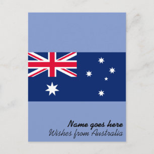 Persoonlijke Australische Vlag Vakantie Briefkaart