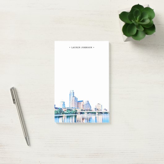 Persoonlijke autin Texas Skyline Post-it Notes (Kantoor)